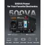 VEVOR Spændingsomformer Transformer, 500VA, Heavy Duty Step Up/Down Power Transformer, Konverter fra 110V til 220V og 220V til