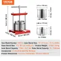 Frugtvin Press, 0,53 gallon/2L, 2 tønder i rustfrit stål