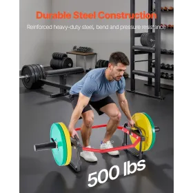 VEVOR Trap Bar Hex Bar, 50mm Hex Barbell, 240 kg Capacity Shrug Bars, Weightlifting and Strength Training Equipment, Home Gym fo