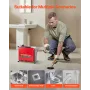 VEVOR Drain Cleaner Machine, 500W 1400RPM Electric Pipe Drain Cleaning Machine Sewer Snake with 20m x 16mm, 5m x 9.5mm & 0.4m x 