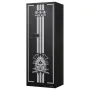 4 Gun Safe, Long Gun Cabinet for Rifles and Pistols, Quick Access Rifle Safe with 3 Ammo Slots and 2 Adjustable Racks, Large Dig