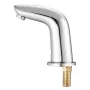 Touchless Bathroom Sink Faucet, Automatic Motion Sensor Restroom Toilet Faucet Cold Water with Hole Cover Plate, Battery Operate