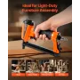 Pneumatic Staple Gun, 21 Gauge Pneumatic Upholstery Stapler for 80 Series 12.8mm Crown 6mm-16mm Length Staples, 70-110 PSI Air S