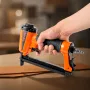 Pneumatic Staple Gun, 21 Gauge Pneumatic Upholstery Stapler for 80 Series 12.8mm Crown 6mm-16mm Length Staples, 70-110 PSI Air S