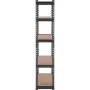 Storage Shelving Unit, 5-Tier Adjustable, 2000 lbs Capacity, Heavy Duty Garage Shelves Metal Organizer Utility Rack, Black, 30" 