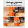 Thickness Planer, 330 mm Width Worktable, Woodworking Power Benchtop Planer, Spiral-Style Cutterhead with 24 Inserts, 2000W 2350