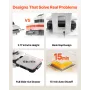 Auto Heat Press Machine, 38 x 38 cm, T-Shirt Press Machine med