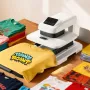 Auto Heat Press Machine, 38 x 38 cm, T-Shirt Press Machine with Auto Release and Adjustable Pressure, Digital Display, Rapid Hea