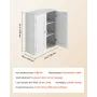 Bathroom Wall Cabinet, 2 Doors and Adjustable Shelf, Over the Toilet Storage Medicine Cabinet Wall Mounted, Space Saving Hanging
