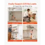 Cabinet Jack Support Pole, 2-Pack, 40-60 cm Steel Telescopic Quick Support Rod, Adjustable 3rd Hand System up to 100 kg Capacity