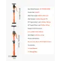 Cabinet Jack Support Pole, 2-Pack, 48-75 cm Steel Telescopic Quick Support Rod, Adjustable 3rd Hand System up to 100 kg Capacity