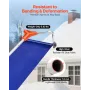 VEVOR Snow Roof Rake, 27cm Aluminum Blade, 1.25-5.24 m Adjustable Roof Snow Scraper with Wheels & Slide, Lightweight Snows Remov