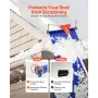 Snow Roof Rake, 27cm Aluminum Blade, 1.25-5.24 m Adjustable Roof Snow Scraper with Wheels & Slide, Lightweight Snows Removal Too