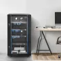 22U Network Cabinet Wall Mount, 600 mm Depth, 136 kg Max Load Capacity Server Cabinet Rack Enclosure with Locking Tempered Glass