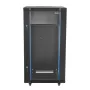 22U Network Cabinet Wall Mount, 600 mm Depth, 136 kg Max Load Capacity Server Cabinet Rack Enclosure with Locking Tempered Glass