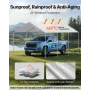 Carport Replacement Canopy, 3 x 6 m Potable Garage Tent Top Tarp, UV-Resistant & Waterproof Car Shelter Tarp, Heavy Duty Car Por