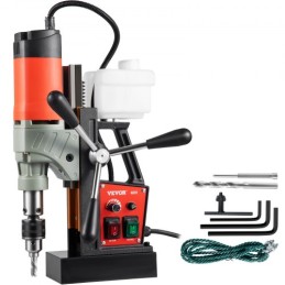 Magnetic Drill, 1200W 1.57" Boring Diameter, 2922lbf/13000N Portable Electric Mag Drill Press with Variable Speed, 580 RPM