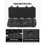 Hard Rifle Case, Lockable Rifle Case with 4 Layers Pre-cut Foams, 914 mm Gun Storage with Wheels, IP67 Waterproof & Dustproof Pi