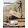 VEVOR Hard Rifle Case, Lockable Rifle Case with Pre-cut Foams, 1270 mm Movable Gun Storage with Wheels, IP67 Waterproof & Dustpr