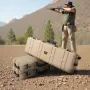 Hard Rifle Case, Lockable Rifle Case with Pre-cut Foams, 1270 mm Movable Gun Storage with Wheels, IP67 Waterproof & Dustproof Pi