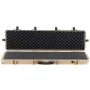 Hard Rifle Case, Lockable Rifle Case with Pre-cut Foams, 1270 mm Movable Gun Storage with Wheels, IP67 Waterproof & Dustproof Pi