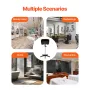 Portable Shampoo Bowl, Shampoo Sink with Adjustable Height & Angle, Salon Hair Wash Sink with Drain Hose and Star-Shaped Support