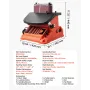 Oscillating Belt and Spindle Sander, 2000RPM Benchtop Spindle Sander with 16mm Stroke, 5 Sleeves (12.7-50.8 mm) & 610 x 98 mm Sa