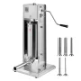 Manual Sausage Stuffer, 11 LBS / 5 L Vertical Meat Stuffer, Dual-Speed Sausage Casing Meat Filling Machine, Stainless Steel Heav