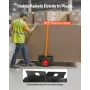 Panel Dolly, 453.6 kg Load Capacity, Drywall Mover with 25 cm Rubber Wheels Fits Different Terrain, Adjustable Clamp Panel Cart 