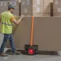 Panel Dolly, 453,6 kg Bæreevne, Gipsplader med 25 cm gummihjul
