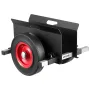 Panel Dolly, 453.6 kg Load Capacity, Drywall Mover with 25 cm Rubber Wheels Fits Different Terrain, Adjustable Clamp Panel Cart 