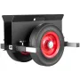 Panel Dolly, 453.6 kg Load Capacity, Drywall Mover with 25 cm Rubber Wheels Fits Different Terrain, Adjustable Clamp Panel Cart 