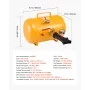 Air Tire Bead Seater, 5 Gal / 18.9 L, Heavy Duty Tire Bead Blaster Tool, 87-116 PSI Operating Pressure, Air Trigger Seating Infl