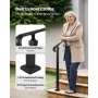 Handrails for Outdoor Steps, 2-3 Step Adjustable Height, Carbon Steel Transitional Handrail with Installation Kit, Exterior Hand