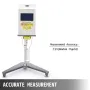NDJ-9S Digital Rotary Viscometer 1-100000 mPa.s Fluidimeter Tester Meter Accuracy Plus or Minus 2% Newton Liquid Viscometer Digi