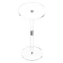 VEVOR Acrylic Drink Table, Clear End Table Round Top with Solid Post, Modern Acrylic Cake Table Stand, Transparent Side Desk for