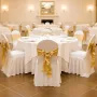 VEVOR 30 Pcs White Chair Covers, Polyester Spandex Chair Cover, Stretch Slipcovers for Wedding Party Dining Banquet Flat-Front C