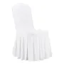 VEVOR 30 Pcs White Chair Covers, Polyester Spandex Chair Cover, Stretch Slipcovers for Wedding Party Dining Banquet Flat-Front C