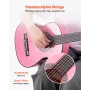klassisk guitar, 780 mm, klassisk træ-guitar-startsæt til