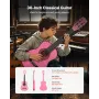 Classical Guitar, 780 mm, Wood Classical Guitar Starter Kit for Beginners, with Nylon Strings, Gig Bag, Strap, Tuner, Extra Stri