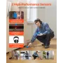 Pipe Water Leak Detector for Indoors, 1Hz-10000Hz, LCD Touchscreen Plumbing Water Leakage Detection Locator with Horizontal & Ve