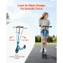 Kick Scooter for Kids Ages 8+, Teens & Adults, 2-Wheel Toddler Scooter with Adjustable Height Handlebar, Wide Anti-Slip Deck, Fo