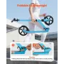 Kick Scooter for Kids Ages 8+, Teens & Adults, 2-Wheel Toddler Scooter with Adjustable Height Handlebar, Wide Anti-Slip Deck, Fo