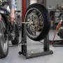 VEVOR Motorcycle Wheel Balancer, 40 kg Capacity, Tire Balancer & Truing Stand with Adjustable Centering Cones and Truing Pointer