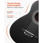 klassisk guitar, 780 mm, klassisk træ-guitar-startsæt til