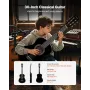 Classical Guitar, 780 mm, Wood Classical Guitar Starter Kit for Beginners, with Nylon Strings, Gig Bag, Strap, Tuner, Extra Stri