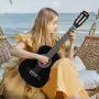 klassisk guitar, 780 mm, klassisk træ-guitar-startsæt til