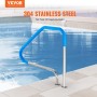 Pool Handrail 46 x 37 inch Stainless Steel (Pre-built) for Indoor/Outdoor