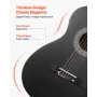 Classical Guitar, 960 mm, Wood Classical Guitar Starter Kit for Beginners, with Nylon Strings, Gig Bag, Strap, Tuner, Extra Stri