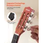 Classical Guitar, 780 mm, Wood Classical Guitar Starter Kit for Beginners, with Nylon Strings, Gig Bag, Strap, Tuner, Extra Stri
